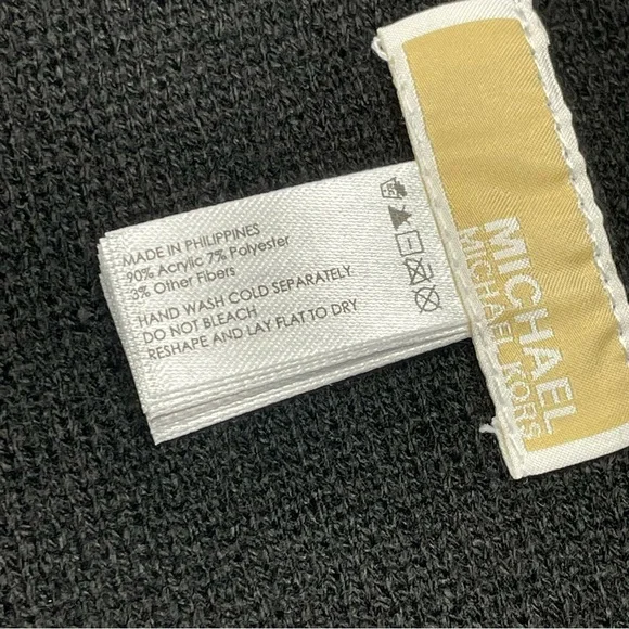 Michael Michael Kors Womens Knit Cuffed Winter Beanie Hat 539330C Black Multi OS - Picture 15 of 16